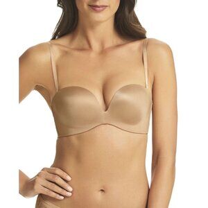 Fine Lines Women’s Refined Wireless Strapless Convertible Bra, Nude, 36C